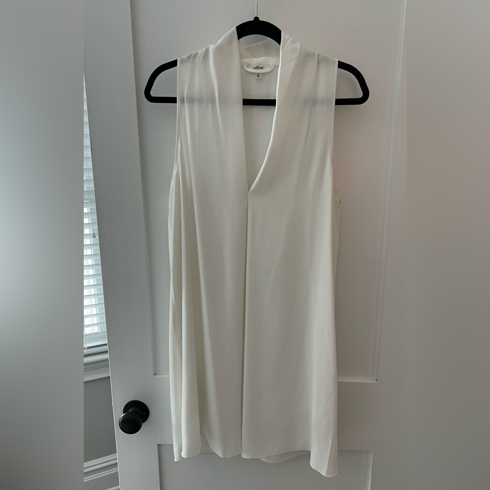 Aritzia Wilfred White Sleeveless Dress, Medium
